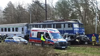 Nielep: Wypadek na przejeździe. Zginął kierowca