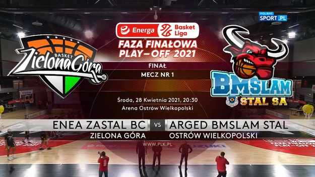 Pierwszy mecz finałowy Zastal Enea BC Zielona Góra - Arged BMSlam Stal Ostrów Wlkp. 89:75 (19:23, 16:21, 24:11, 30:20).
Stan rywalizacji play-off (do czterech zwycięstw): 1-0 dla Zastalu.