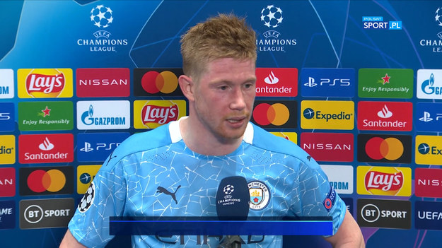 Rozmowa z Kevinem De Bruyne po meczu PSG - Manchester City (1-2) w 1/2 finału Ligi Mistrzów.