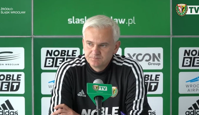 Śląsk Wrocław. Trener Jacek Magiera przed meczem z Zagłębiem Lubin. Wideo