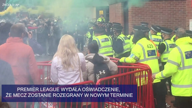 Zachowanie kibiców, którzy wtargnęli na stadion Old Trafford i opanowali go przed meczem, sprawiło, że ligowy mecz Premier League między Manchesterem United a Liverpool FC został odwołany. Premier League wydała oświadczenie, że mecz zostanie rozegrany w nowym terminie.
Źródło: AP
