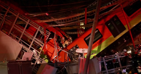 Co najmniej 23 osób zginęło, a 65 zostało rannym po tym, jak wiadukt metra częściowo zawalił się w stolicy Meksyku. Wagony metra spadły na jadące pod spodem samochody.