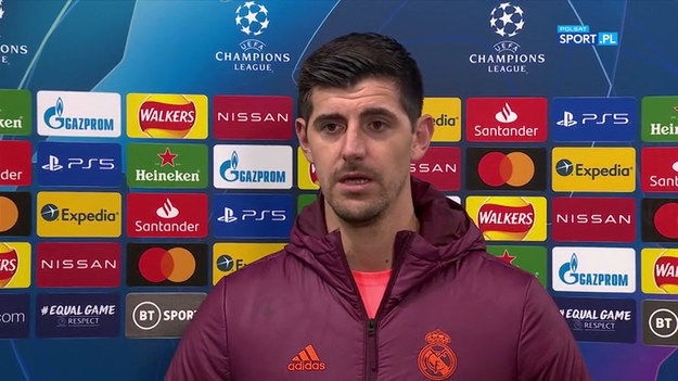 Rozmowa z Thibaut Courtois po meczu Chelsea - Real Madryt (2-0) w 1/2 finału Ligi Mistrzów.