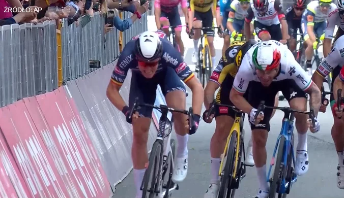 Giro D'Italia. Belg Tim Merlier zwycięzcą drugiego etapu. Wideo