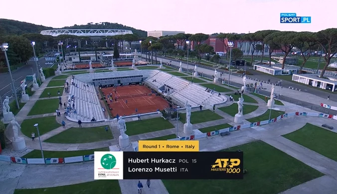 ATP w Rzymie. Hubert Hurkacz - Lorenzo Musetti. Skrót meczu (POLSAT SPORT). Wideo
