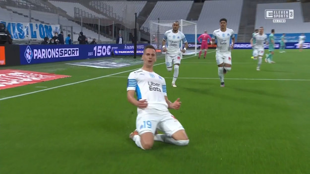 Arkadiusz Milik zdobył pierwszego gola w meczu Olympique Marsylia - Angers SCO. To 6. gol Polaka w Ligue 1.