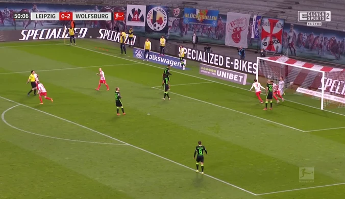Bundesliga. RB Lipsk - Wolfsburg 2-2 - skrót (ELEVEN SPORTS). WIDEO