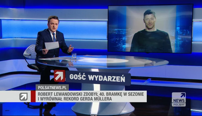 Lewandowski w "Gościu Wydarzeń": Rekordy są po to, żeby je próbować pobijać 