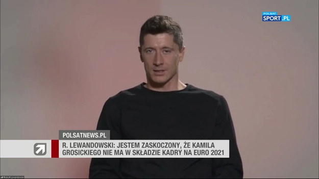Robert Lewandowski, który był gościem Polsat News, skomentował brak powołania Kamila Grosickiego do kadry na Euro 2020.