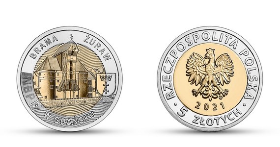 NBP wprowadził do obiegu monetę okolicznościową z serii "Odkryj Polskę - Brama Żuraw w Gdańsku" - poinformował w komunikacie Bank.
