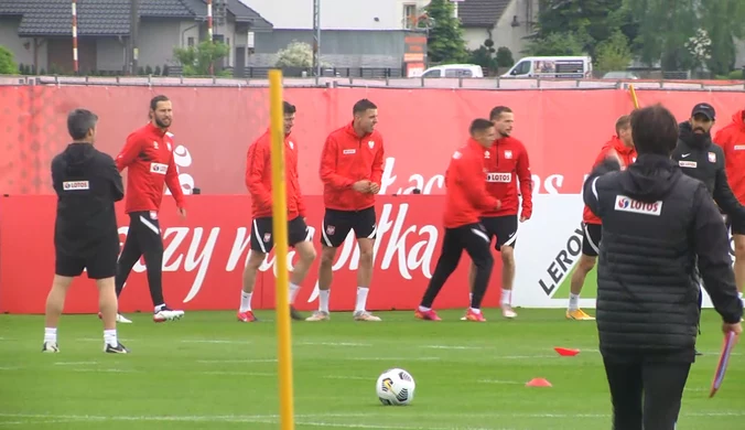 Piłka nożna. Reprezentacji Polski przeprowadziła piąty trening w Opalenicy. Wideo