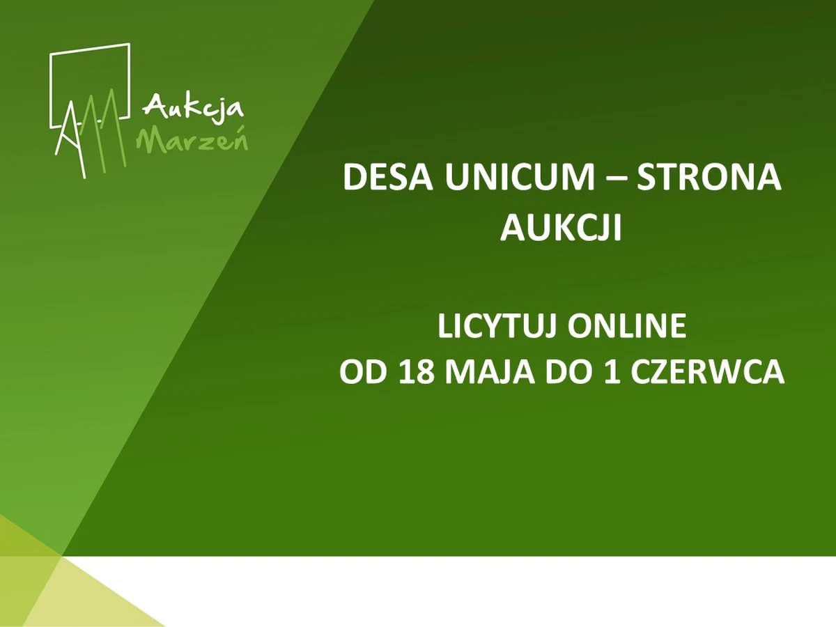 Rynek dzieł sztuki w Polsce jest traktowany coraz poważniej jako sposób inwestycji. Jak informuje dom aukcyjny DESA Unicum, w minionym roku zainteresowanie pracami artystów wzrosło. Inwestując w dzieła sztuki możemy nie tylko korzystnie ulokować kapitał, ale też pomóc chorym dzieciom. Jak? Biorąc udział w Aukcji Marzeń organizowanej przez Fundację Mam Marzenie wspólnie z DESA Unicum.
