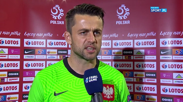 Rozmowa z Łukaszem Fabiańskim po towarzyskim meczu Polska - Rosja (1-1).
