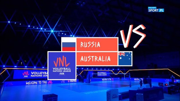 Skrót meczu Rosja - Australia w Lidze Narodów.