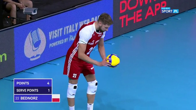 Fragment meczu Ligi Narodów siatkarzy Polska – USA 3:0 (25:17, 28:26, 25:17).