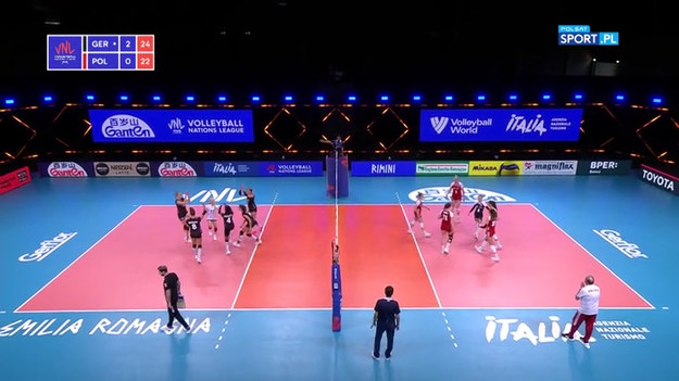 W meczu 12. kolejki Ligi Narodów siatkarki reprezentacji Polski przegrały z Niemkami 0:3. To ósma porażka podopiecznych trenera Jacka Nawrockiego na turnieju w Rimini.