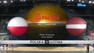 Koszykówka. Polska - Łotwa 75:73. Skrót meczu (POLSAT SPORT) Wideo