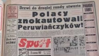 "Polacy znokautowali Peruwiańczyków!" - to tytuł z katowickiego "Sportu" z 23 czerwca 1982 roku