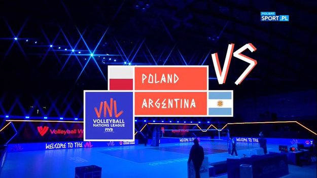 skrót meczu Polska - Argentyna (3:0) rozgrywanego w ramach Ligi Narodów siatkarzy. 