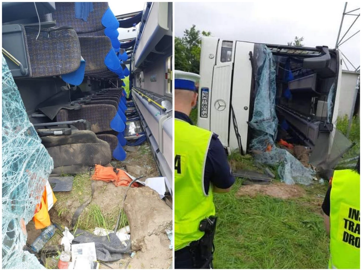 Wypadek autobusu wiozącego dzieci na drodze krajowej nr 45 w miejscowości Jełowa na Opolszczyźnie. Do szpitala trafiło w sumie sześcioro dzieci i kierowca. Autokarem jechała na wycieczkę grupa 10-letnich uczniów.