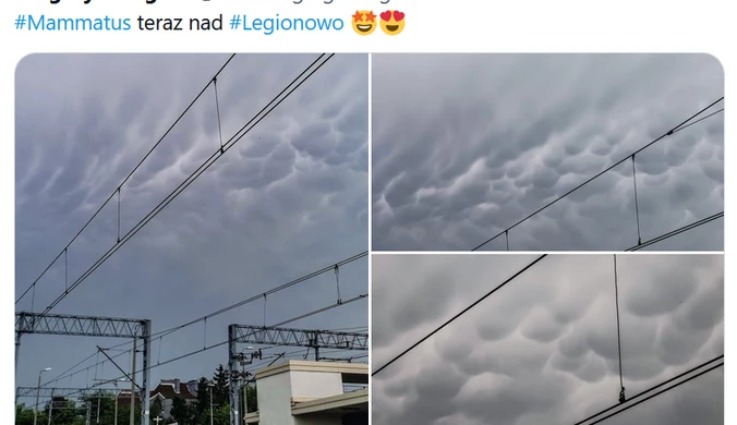 Chmury mammatus. Niezwykłe zjawisko nad Polską