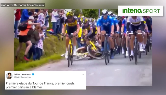 Tour de France. Wielka kraksa podczas 1. etapu! Tony Martin pociągnął cały peleton. WIDEO