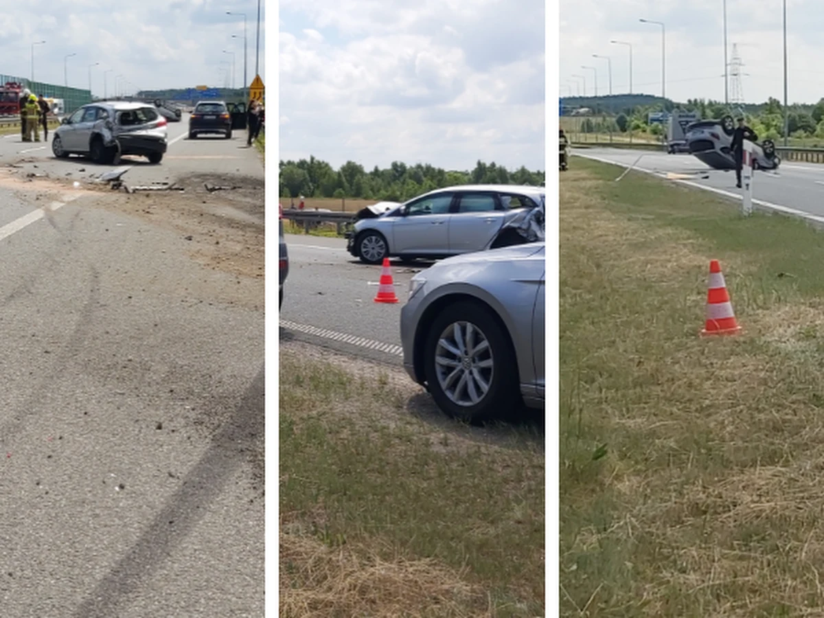 Zderzenie dwóch samochodów osobowych na autostradzie A1 na wysokości Rokitnicy w powiecie zgierskim w Łódzkiem. Za węzłem Łódź Północ trasa w stronę Gdańska jest całkowicie zablokowana. 