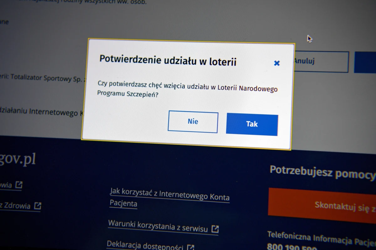 Dziś rusza Loteria Narodowego Programu Szczepień. Można w niej wygrać nagrody pieniężne, auta i hulajnogi elektryczne. Uczestnicy loterii szczepionkowej muszą być pełnoletni i przejść kompletną procedurę szczepienia.
