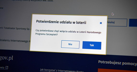 Dziś rusza Loteria Narodowego Programu Szczepień. Można w niej wygrać nagrody pieniężne, auta i hulajnogi elektryczne. Uczestnicy loterii szczepionkowej muszą być pełnoletni i przejść kompletną procedurę szczepienia.