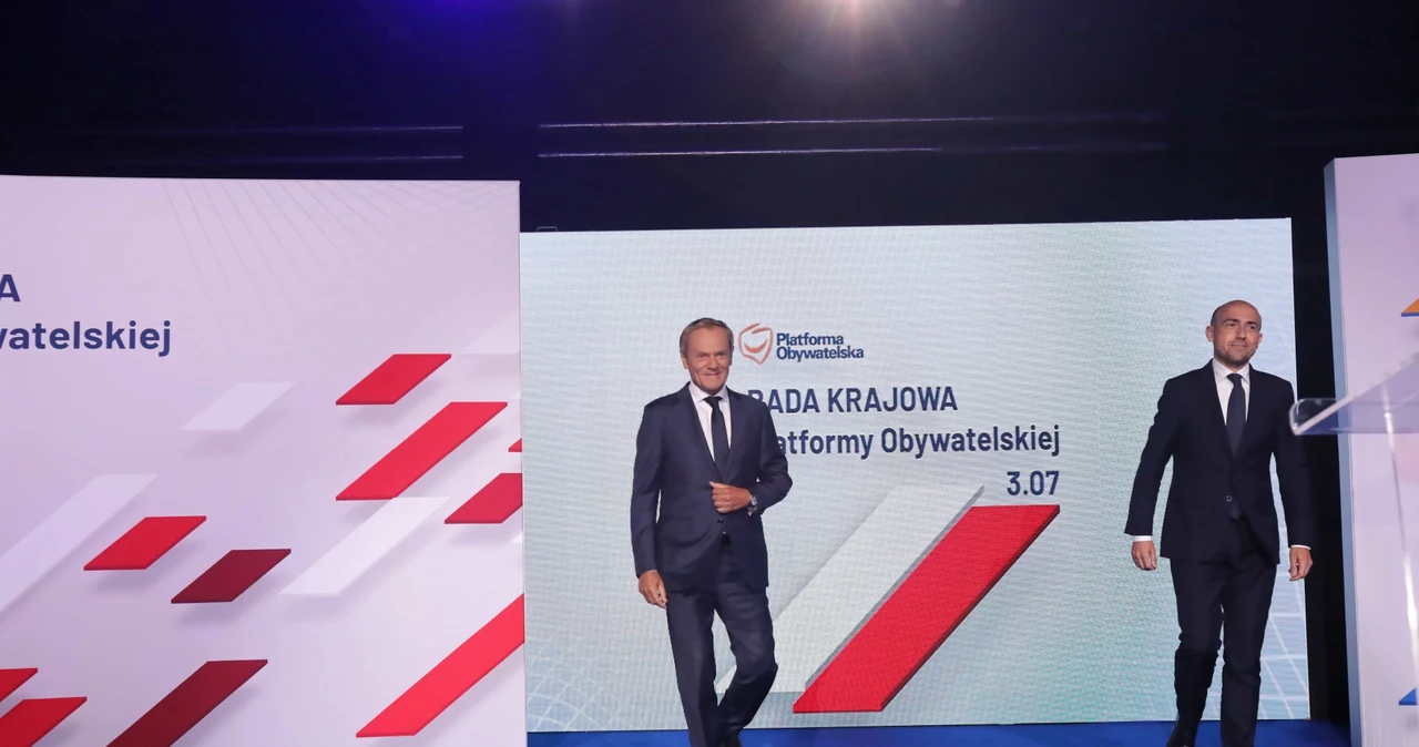 Donald Tusk i Borys Budka