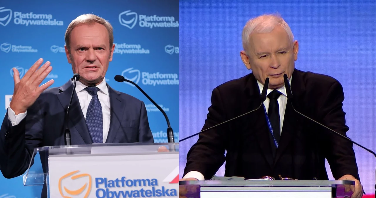 Donald Tusk i Jarosław Kaczyński