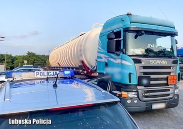 Cysterna z łatwopalnym pyłem a kierowca z 2 promilami