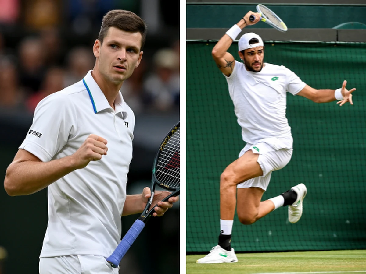 Hubert Hurkacz odpadł w półfinale wielkoszlemowego Wimbledonu. Rozstawiony z numerem 14. polski tenisista przegrał z Matteo Berrettinim (7.) 3:6, 0:6, 7:6 (7-3), 4:6. I to 25-letni Włoch zagra o tytuł z liderem światowego rankingu Serbem Novakiem Djokovicem.
