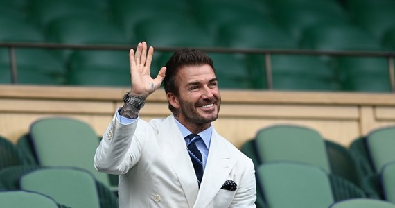 Wimbledon. David Beckham na żywo oglądał pojedynek Huberta Hurkacza