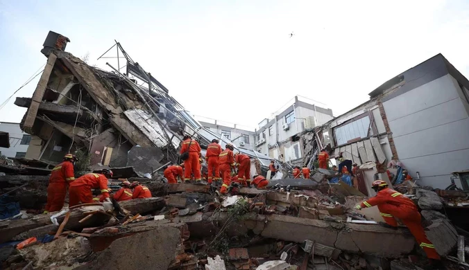 Katastrofa budowlana w Chinach. Zawalił się hotel