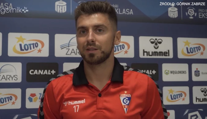 Górnik Zabrze. Bartosz Nowak przed meczem z Pogonią Szczecin. Wideo