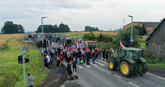 Rolnicy blokujący drogę krajową nr 12 pod Piotrkowem Trybunalskim (woj. łódzkie) wysłali do premiera pismo z prośbą o spotkanie. Jak zapowiedzieli, ich protest może potrwać do piątku. "Jesteśmy pominięci, smutni, czujemy się zawiedzeni" - przyznał lider AgroUnii Michał Kołodziejczak.