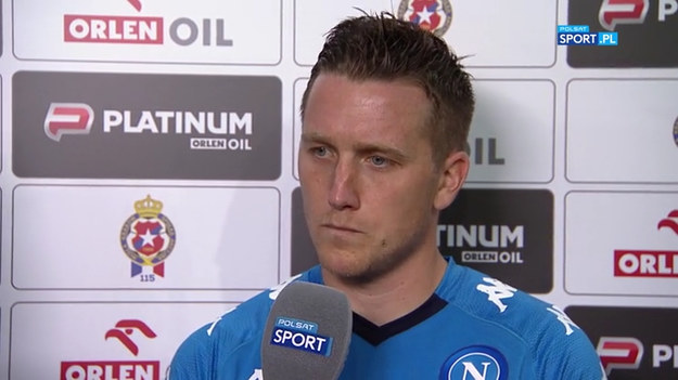 Rozmowa z Piotrem Zielińskim po towarzyskim meczu Wisła Kraków - Napoli (1-2).