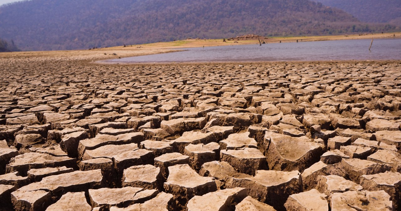 Afryka wysycha i dosłownie pęka na pół przez małą ilość wody w jeziorach