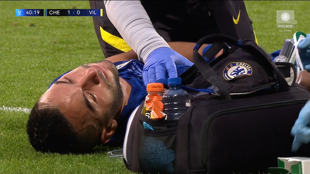 Superpuchar Europy. Chelsea FC - Villarreal CF.
Poważna kontuzją już w pierwszej połowie! Hakim Ziyech opatrywany przez klubowych lekarzy. 
