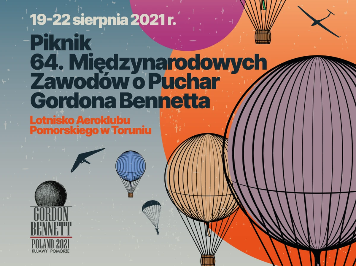 Gordon Bennett Cup to najstarsze i najbardziej prestiżowe zawody lotnicze na świecie. Ceremonię otwarcia zaplanowano 19 sierpnia na teren Aeroklubu Pomorskiego.