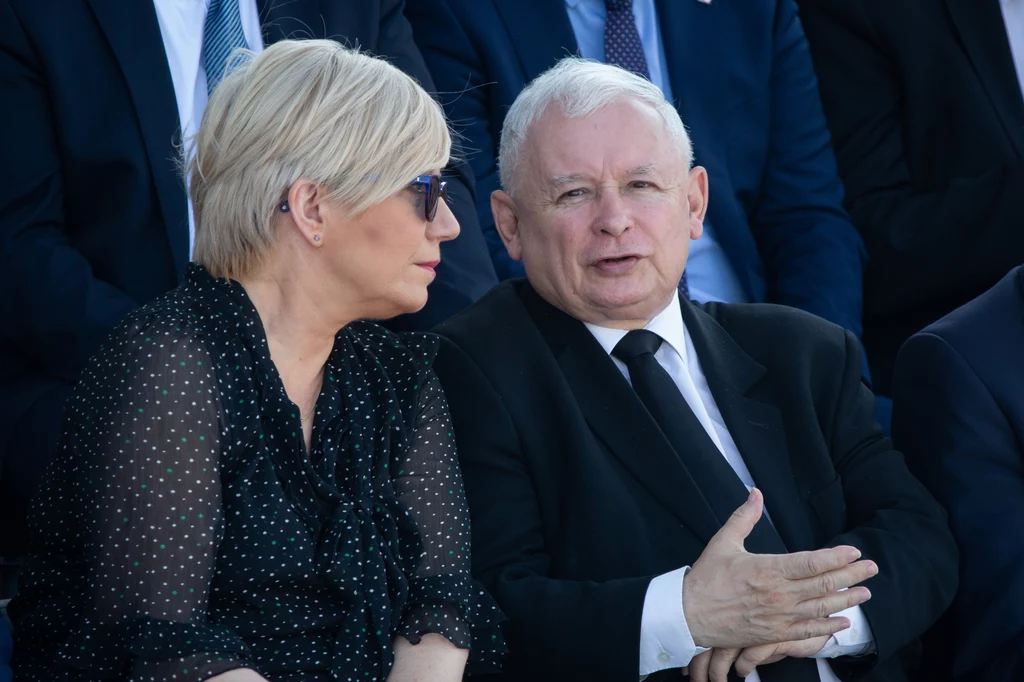 Prezes TK Julia Przyłębska i prezes PiS Jarosław Kaczyński