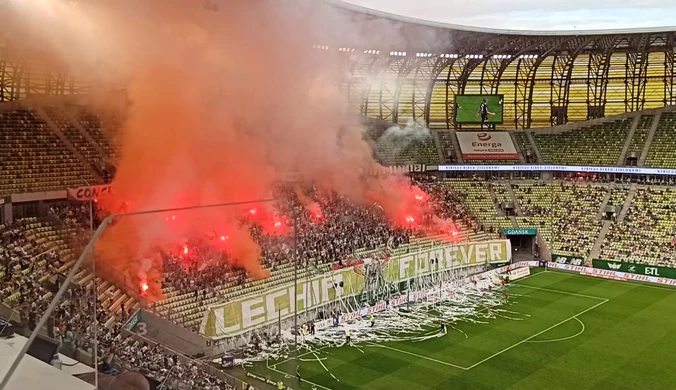 Ekstraklasa. Argentyńska atmosfera na meczu Ekstraklasy, Lechia - Cracovia w Gdańsku. Wideo
