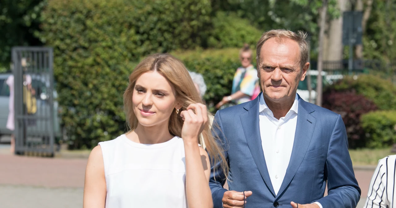 Kasia Tusk i Donald Tusk podczas wyborów na prezydenta RP w 2020 roku