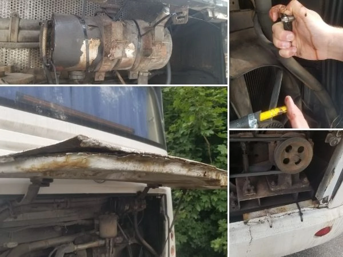 Cieknące paliwo, pęknięta przednia szyba, czy niesprawna elektryka. Taki był stan autobusu, który miał zabrać trzydzieścioro dzieci z Moniek w województwie podlaskim na obóz sportowy do Władysławowa. 