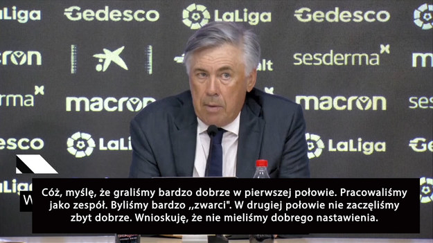 Carlo Ancelotti zabrał głos po tym, jak Realowi Madryt nie udało się pokonać drużyny Levante, która to, została zmuszona do zakończenia meczu z obrońcą wprowadzonym na pozycję bramkarza.
Real Madryt nie oddał strzału na bramkę po tym, jak bramkarz Levante Aitor Fernandez został wyrzucony z boiska w 87. minucie za interwencję rękami poza polem karnym.