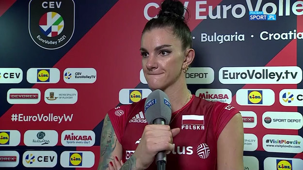 Rozmowa z Malwiną Smarzek po meczu Polska - Bułgaria 1:3 w mistrzostwach Europy.