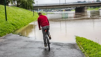 Kraków: Zalane bulwary wiślane