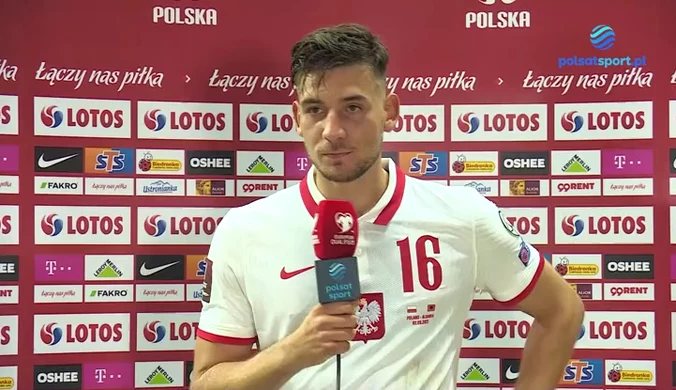 Polska-Albania, Jakub Moder: Trener uczulał nas, że Albania to wymagający przeciwnik (POLSAT SPORT) Wideo