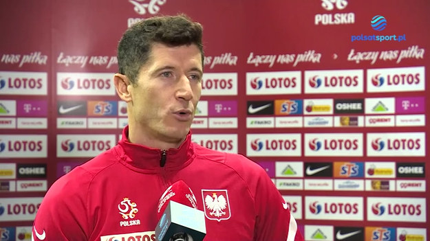 Rozmowa z Robertem Lewandowskim po meczu Polska - Albania (4:1).